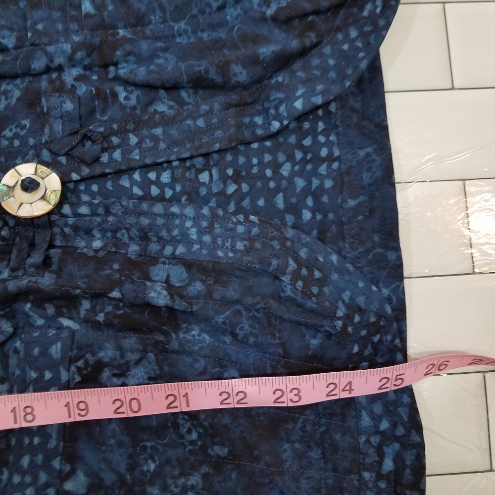 Hand Made Reversible Blue Vest - Picture 8 of 11